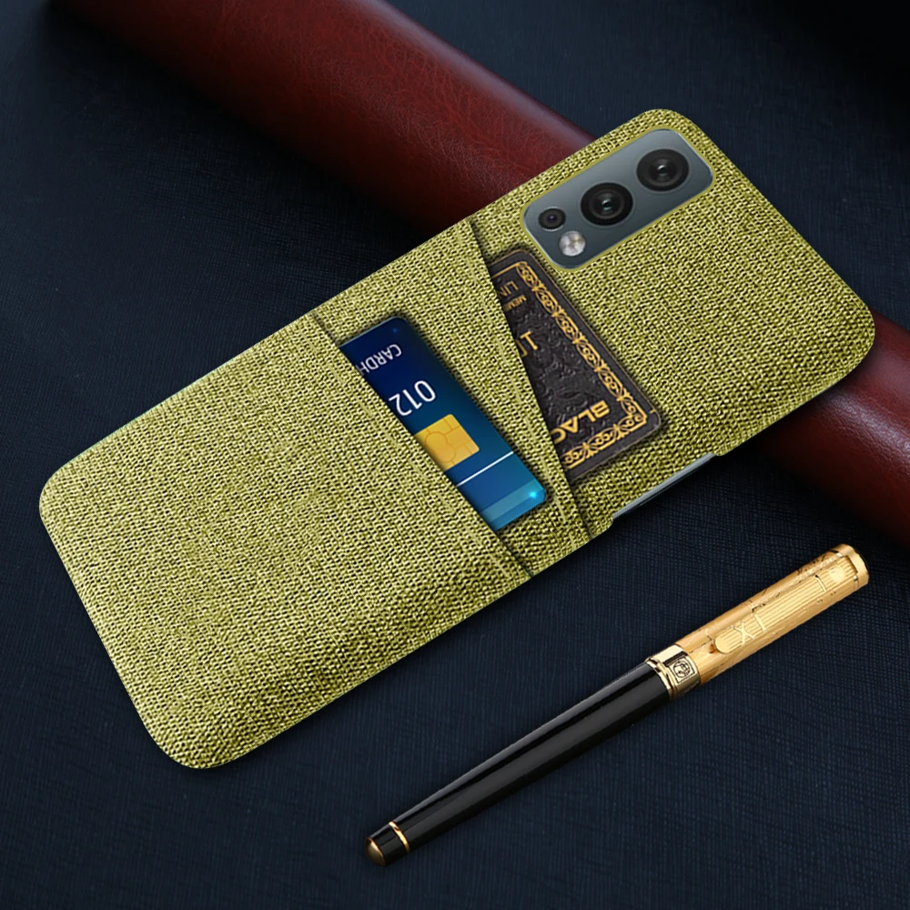 

1+Nord 2 for OnePlus Nord 2 5G Mobile Phone Case Dual Card Fabric Cloth Cover for One Plus Nord 2 CE 5G Funda Coque 1+ Nord 2