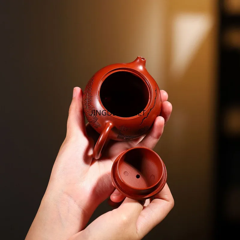 1pcs teapot Yixing Purple Clay Pot Small Capacity Raw Mineral West Beauty Pouring Kung Fu Tea Set tea pot