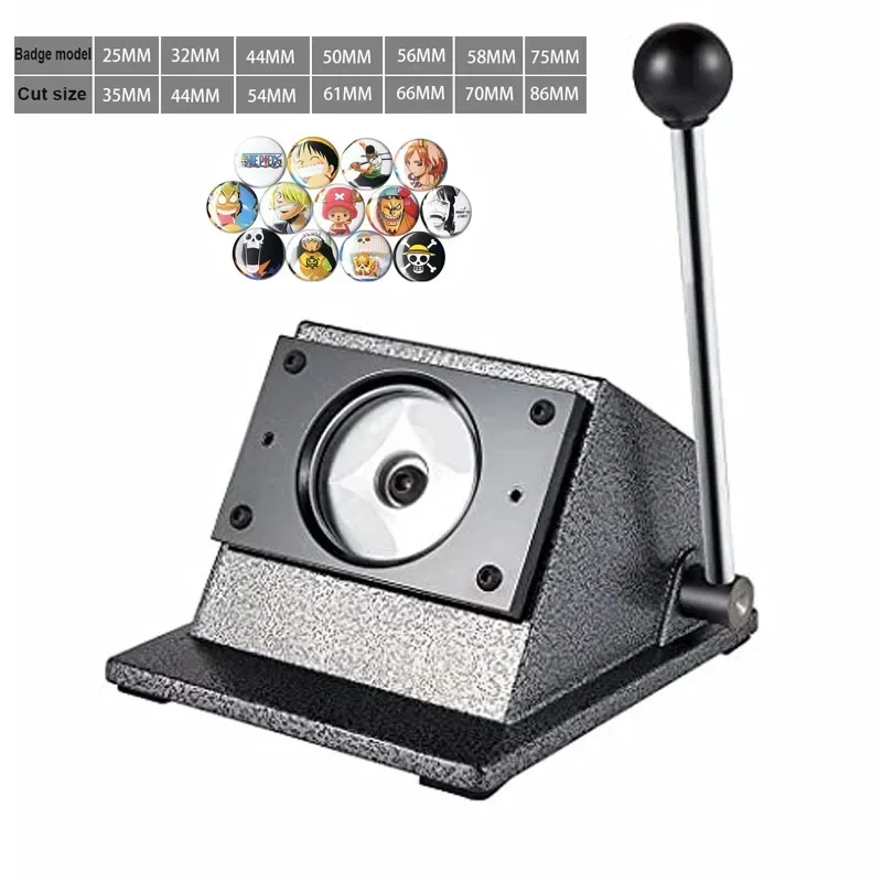 Round Badge Paper Cutter Punch Die Cutter Button Maker Circular DIY Button Badage Paper Card Cutting Machine 25/32/44/58/75mm paper cutter,circular cutter