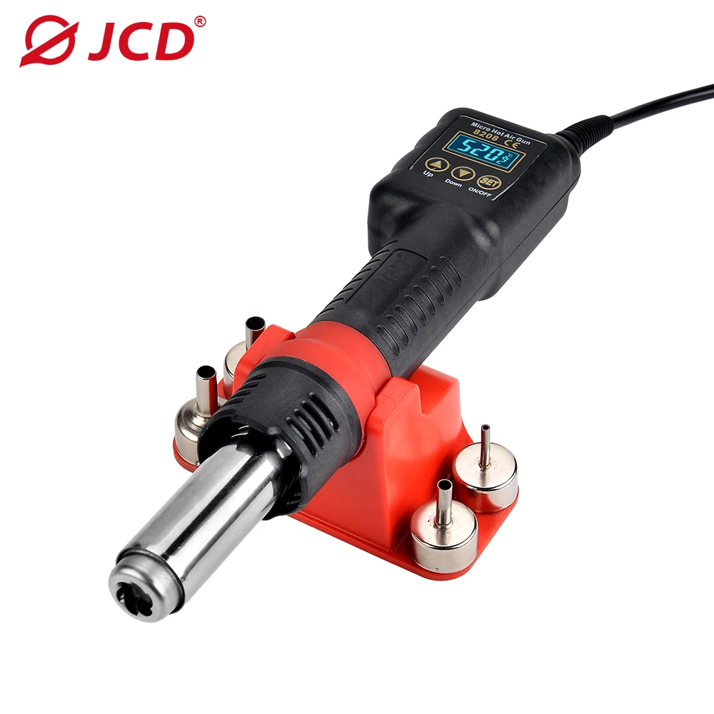 JCD New 8208 Heat Gun T210 Soldering Station Soldering Iron Set Micro Rework LCD Digital Hair Dryer BGA IC Welding Repair Tools