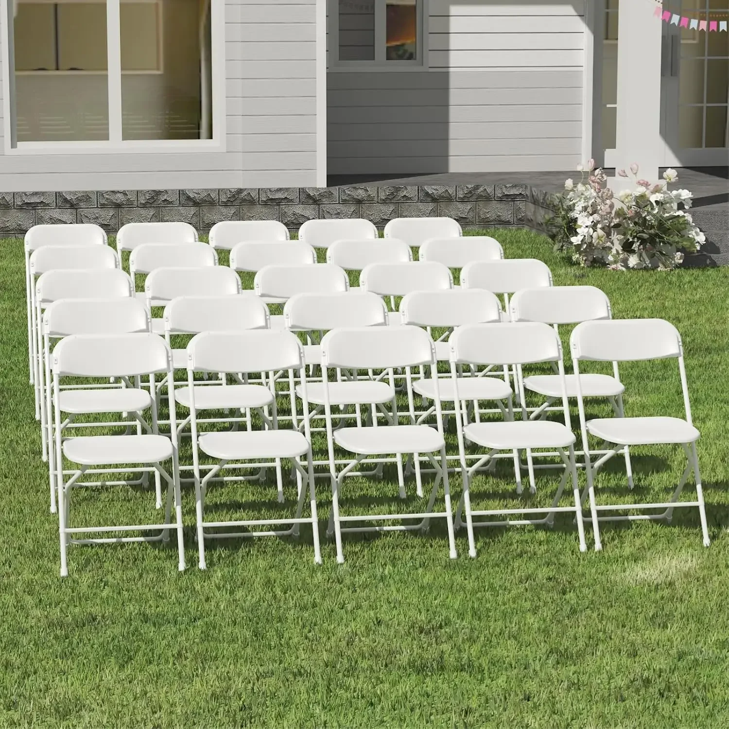20-Pack Lightweight Folding Event Chairs 2