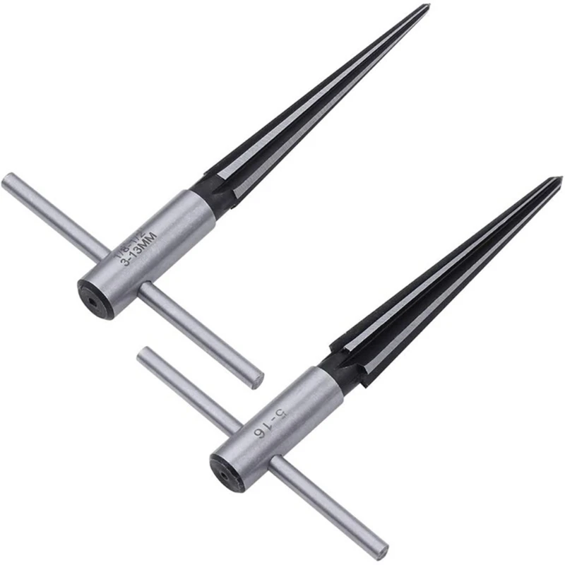 Handheld Reamer Set Tapered Tools Cut Pipe Tubing Inside Deburring Edge Tool 1/8-1/2 3-13mm&5-16mm