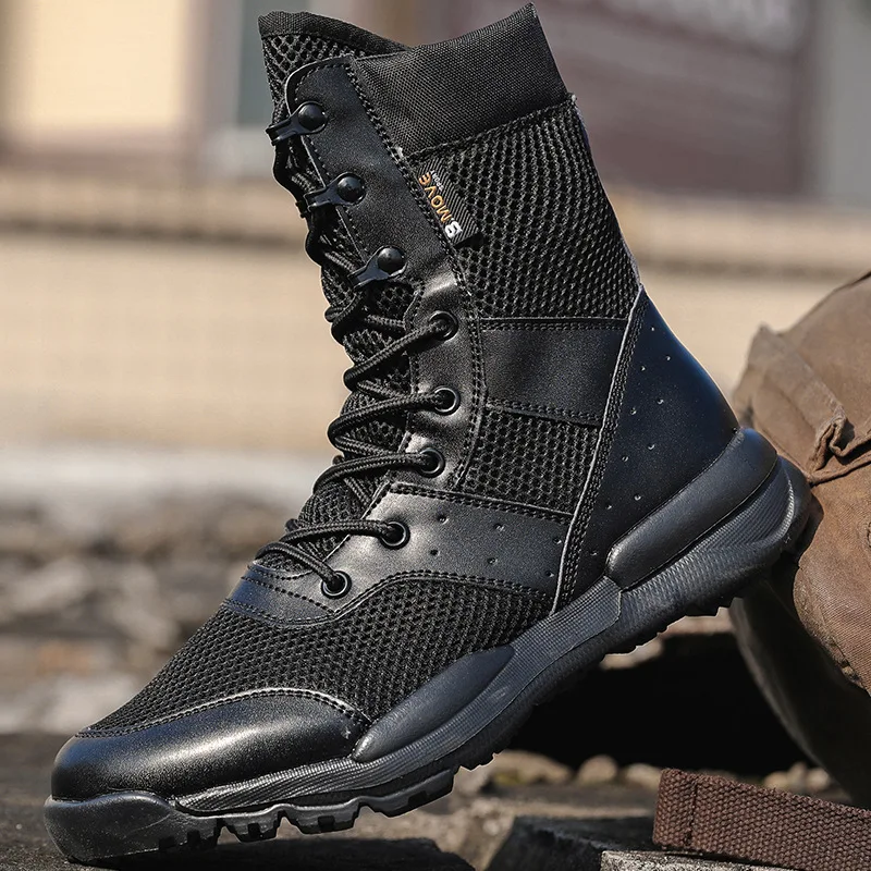 Scarpe Da Lavoro Da Uomo Sfb Light Men Combat Ankle Military Army Boots Impermeabile Lace Up Tactical Boot Fashion Mesh Stivali Da Moto