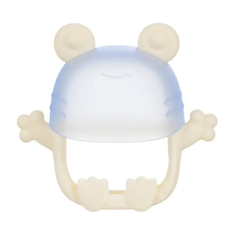 Baby Silicone little frog Glove Teether Toys BPA Free Silicone Removable Nursing Teething Toys Newborn Chew Teething Gift