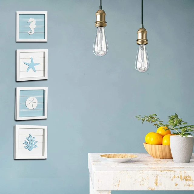 Targa Decorativa Porta In Legno Con Infradito - Stile Spiaggia Per Bar, Casa O Ristorante 53x22cm