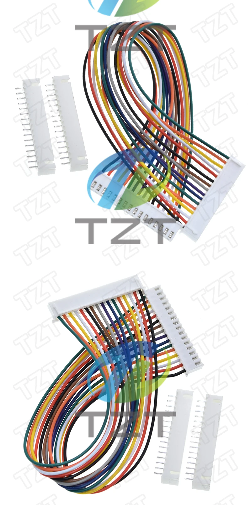 Jst xh 2,54 xh 2,54mm Drahtseil stecker 16-polige doppelte Stecker buchse 20cm Kabellänge 26awg für lcd1602 für Arduino – Detail 5