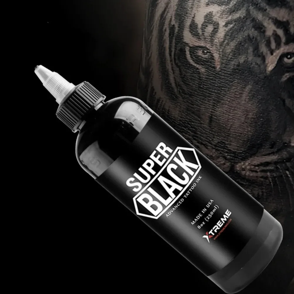 1oz/8oz High Quality Black Tattoo Ink Professional Microblading Natural Permanent Easy Coloring For Body Art Tattoo Artist Ink