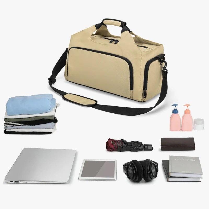 Travel Bag Male Female Large-Capacity Hand Luggage Dry-Wet Separation Sports Fitness Bag Short-Distance Travel Package
