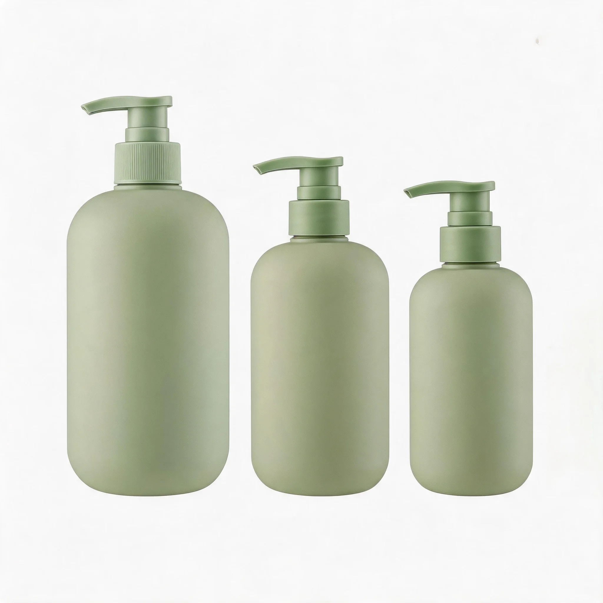 Travel-Size Refillable Plastic Bottle Set – 3-Pack (200ml, 300ml, 500ml) for Shampoo, Lotion, and Shower Gel