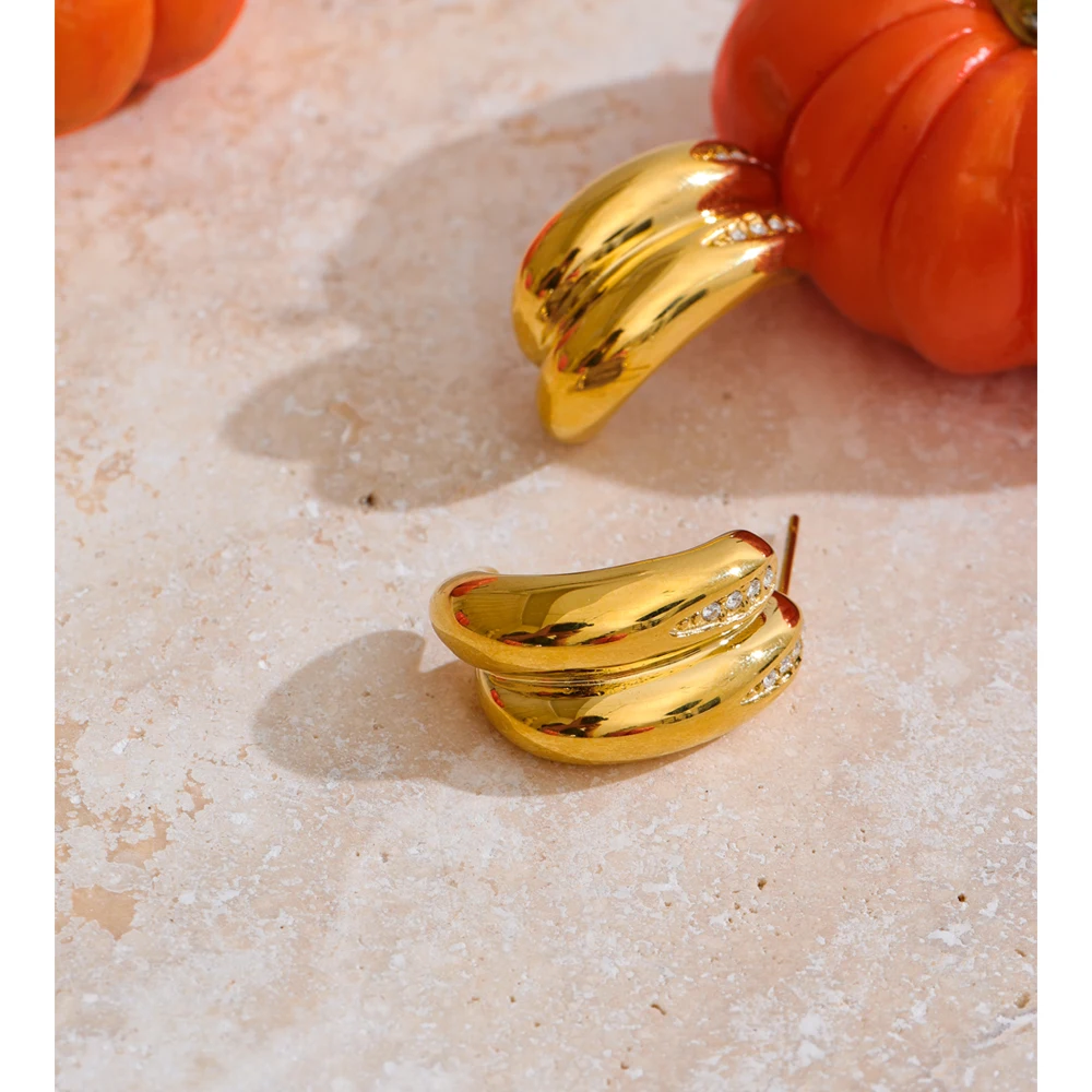 Yhpup Stainless Steel Zirconia Earrings for All Occasions
