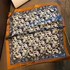 Retro Style Paisley Houndstooth Printed Square Scarf Soft Satin Thin Smooth Neck Scarf Sunscreen Headscarf For Women Head Wrap 6