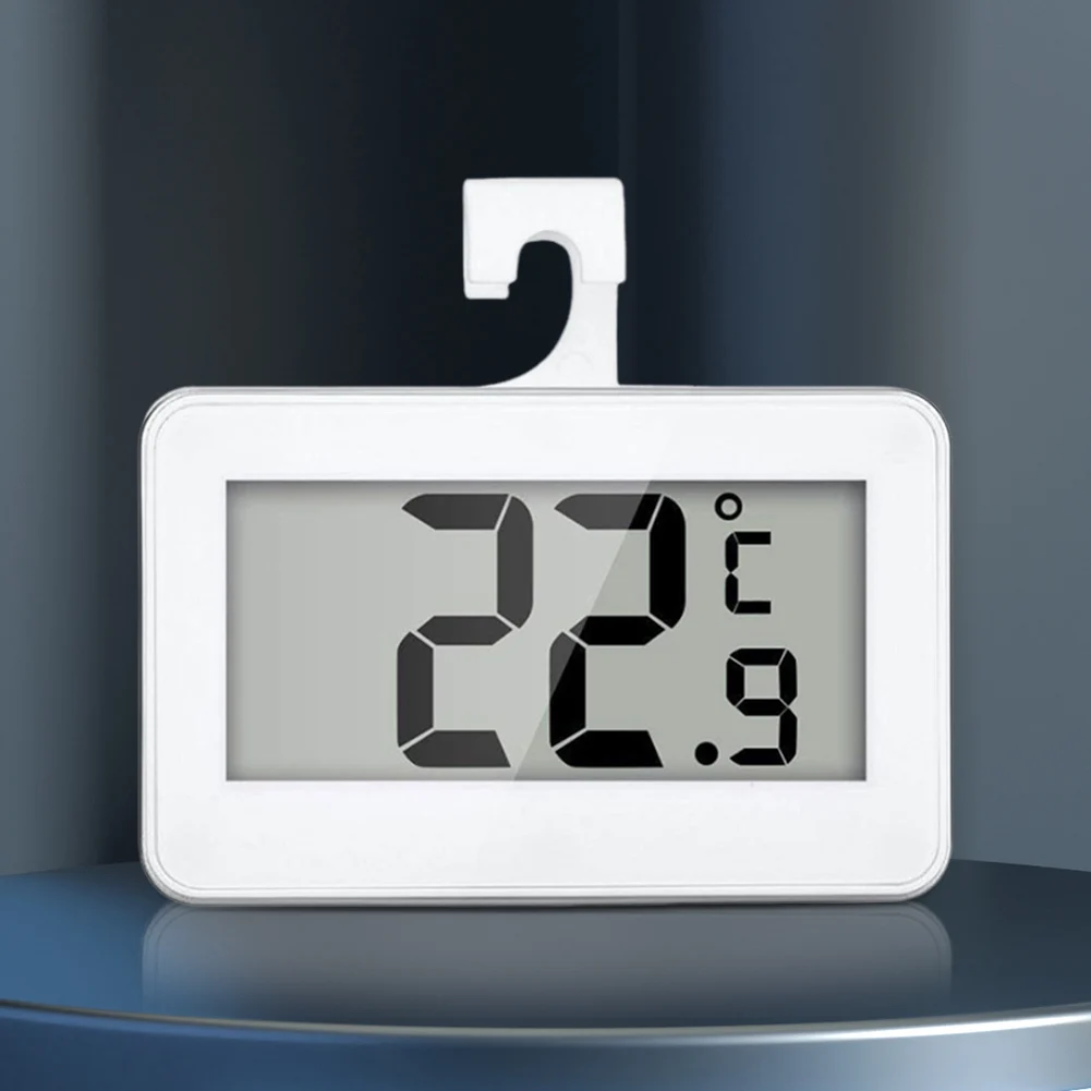 Mini Refrigerator Fridge Thermometer Large LCD Display Digital Freezer Thermometer Room Thermometer for Kitchen Home Restaurants