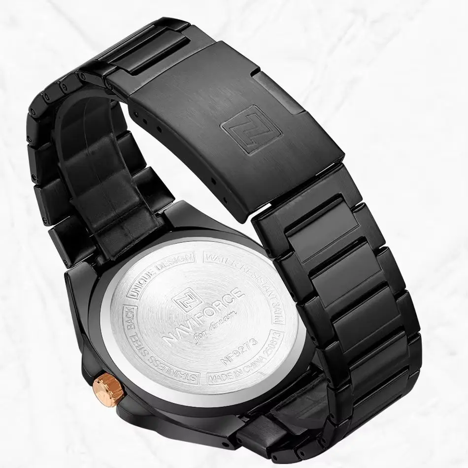 Luxury NAVIFORCE Men's Waterproof Stainless Steel Watch with Luminous Display