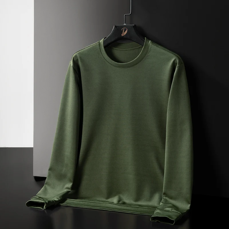 Deioao M-XXXL Basic Lady Solid Autumn Winter Tops Women Round Neck Loose Fit Sweatshirts Long Sleeve Pullovers Harajuku Hoodies