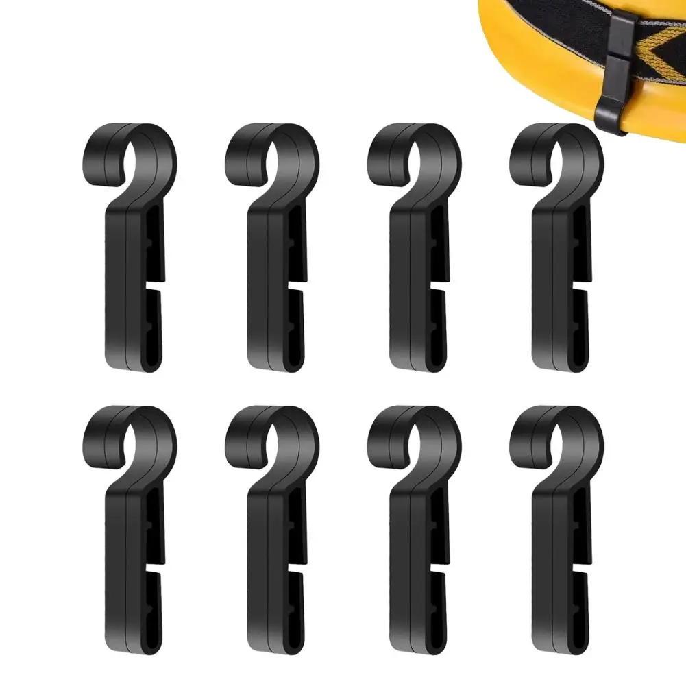 8/16/24 teile/satz Kunststoff Helm Clips Schutzhelm Licht Clips Kopf Licht Klemmen Befestigung Rutschfeste Sicherheitskappen Haken Outdoor werkzeuge – Detail 1