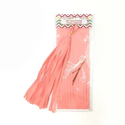 Rose Gold Iridescent DIY Tissue Paper Tassel Garland Set - Party Decoration Supplies (Peach)