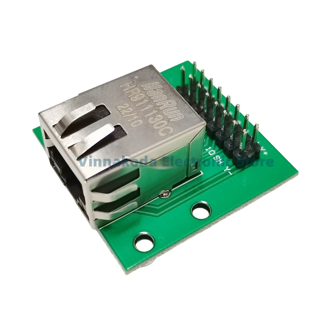 RJ45 Network port with transformer adapter board Gigabit network port adapter 10P network crystal socket PCB