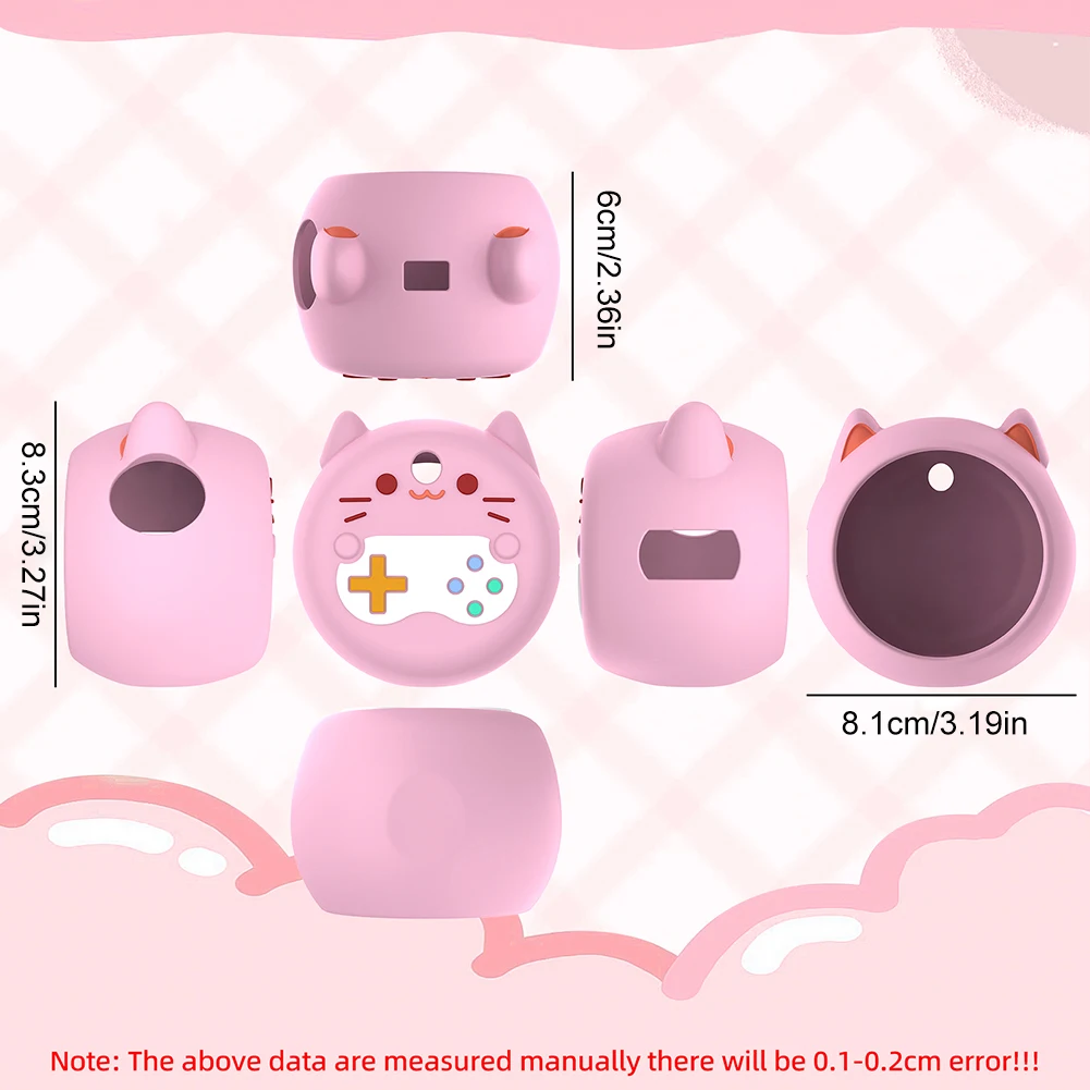 Cute Silicone Case Protective Skin Sleeve Anti-fall Silicone Protective Case with Lanyard for Punirunes Interactive Digital