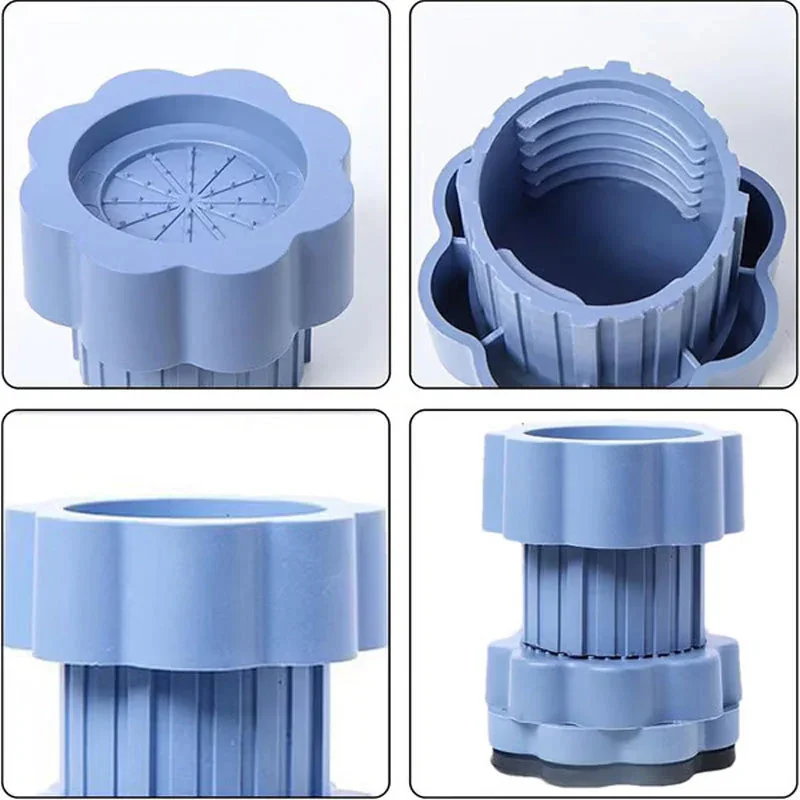 4pcs Universal Adjustable Height Washing Machine Foot Pads Anti Vibration Refrigerator Base Fixed Non-Slip Pad Support Stands