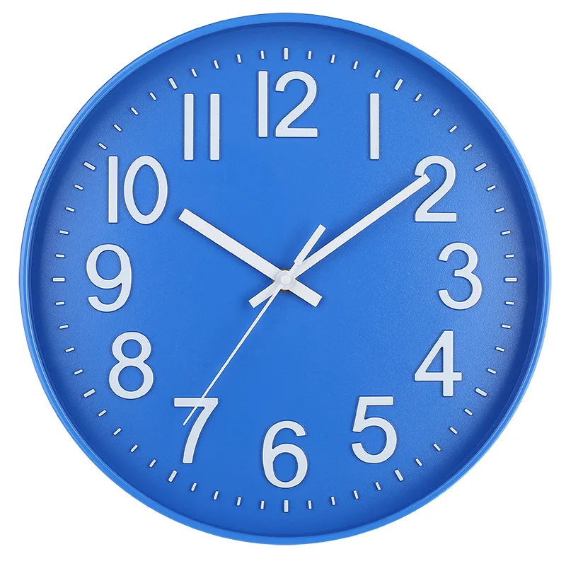 12inch Circular Wall Clock Modern Design Retro Wall Clocks Living Room Decoration Crafts Mute Digital Watches Reloj De Pared
