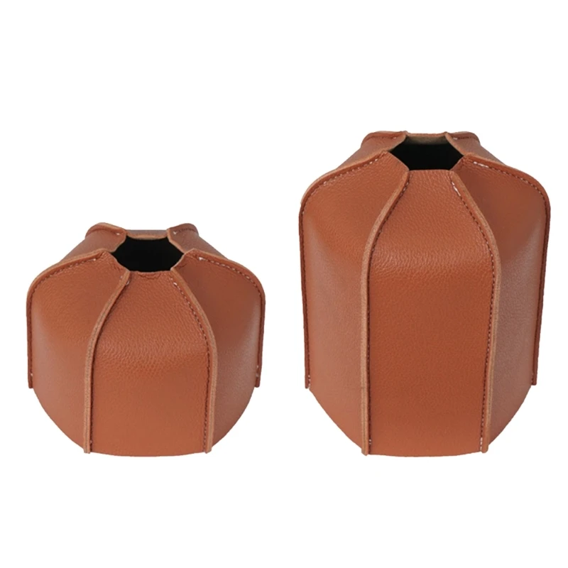 Gas Tanks Protective Cover PU Leather Gas Canister Protector Cylinder Storage Bag Outdoor Camping Storage Cover gas can cover