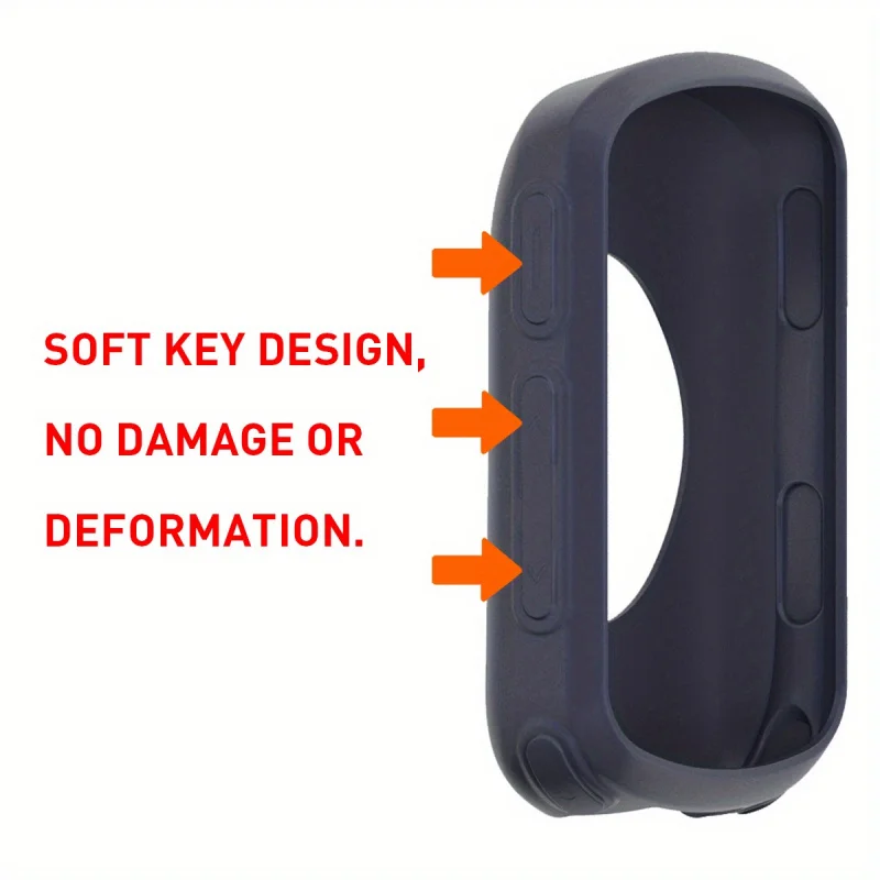 Silicone Screen Protector for Scratch & Impact Resistance with Button Protection for Cyclists
