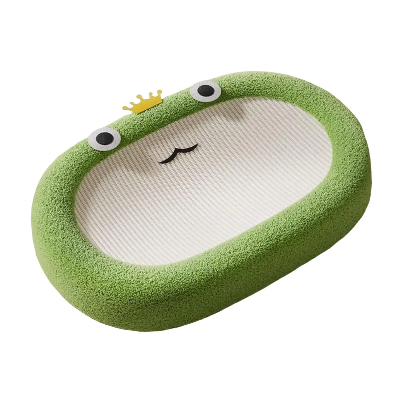 Cat Scratcher Cat Scratching Board Pet Bed Sisal Sturdy Cat Couch Accessories Oval Frog Design Cute Lounge for Training