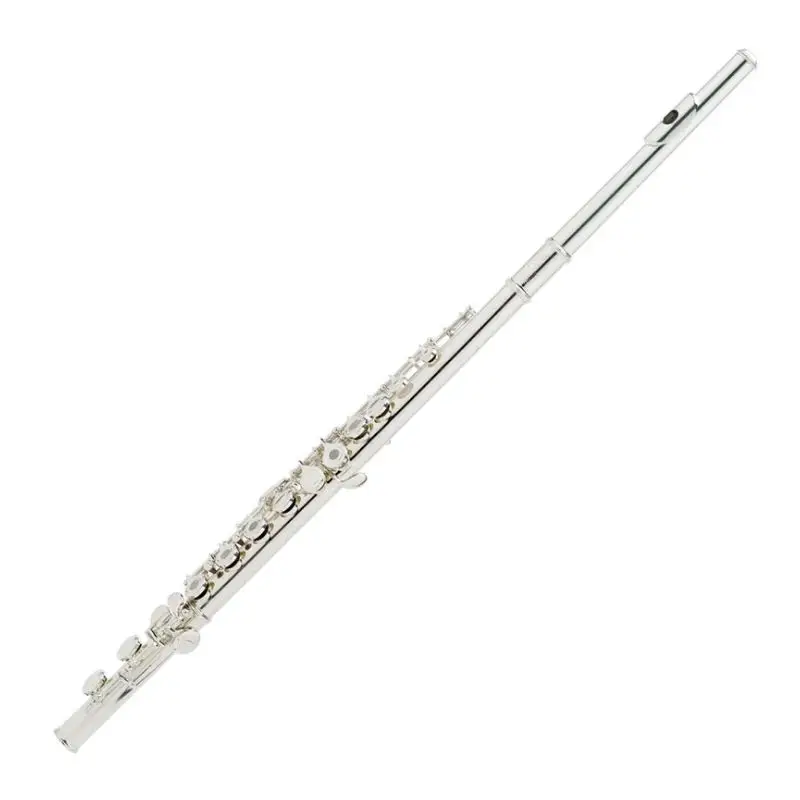 JM MCL 300 Open/Close Hole C Flutes 16 Keys Silver Plated Flute Set Musical Instrument With Flute Stand Case Cleaning Tool