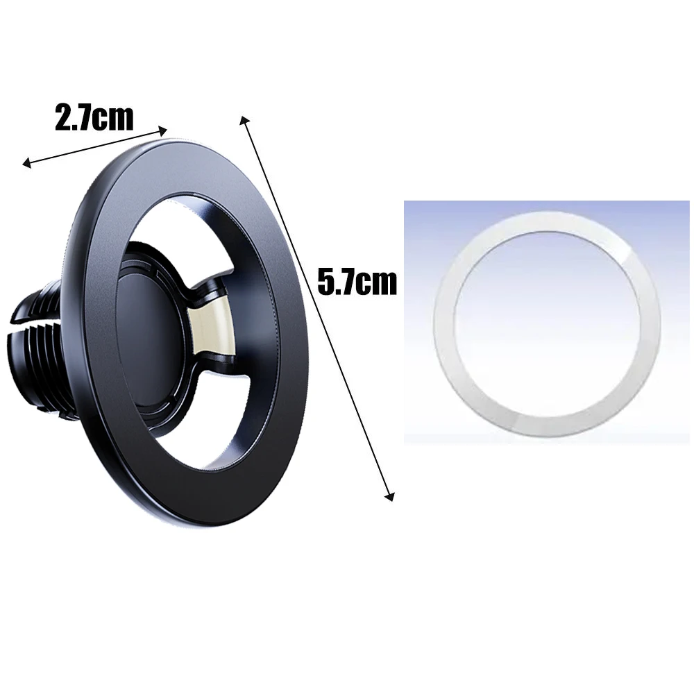 TEEQ Manyetik Taban MagSafe ile Uyumlu 17mm Top Kafa Araba Cep Telefonu Standı Montaj Mıknatıs Araç Telefonu Tutucu Aksesuarları
