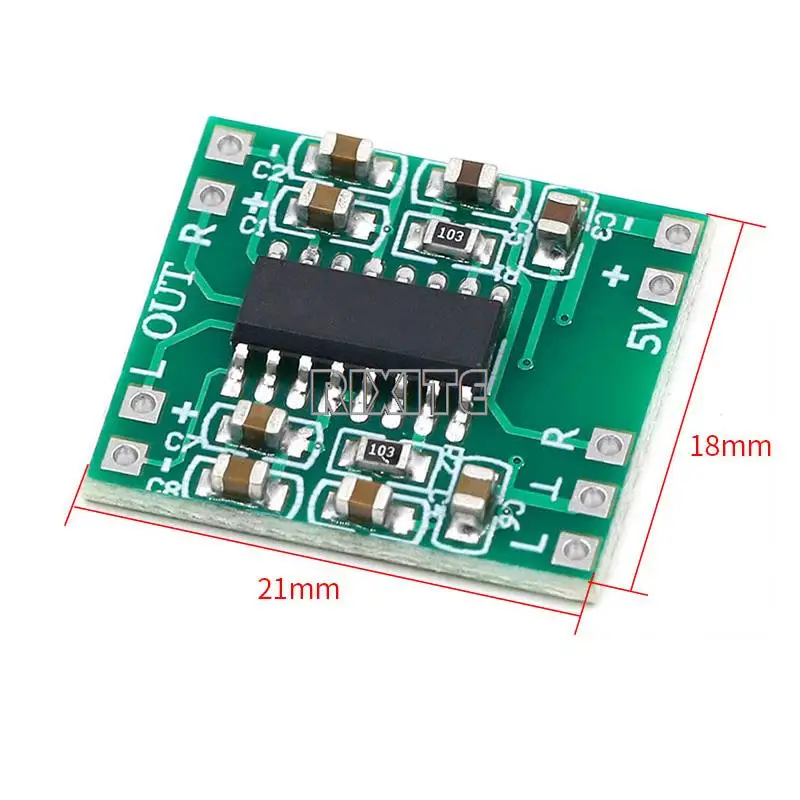 5PCS PAM8403 Super Mini Digital Amplifier Board 2 * 3W Class D Digital 2.5V To 5V Sound Audio Amplifiers audio amplifier board