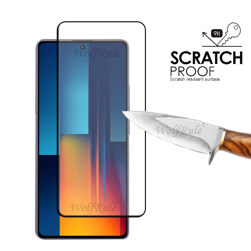 Universal 6-in-1 Tempered Glass Screen Protector with Full Glue Cover and Lens Protection