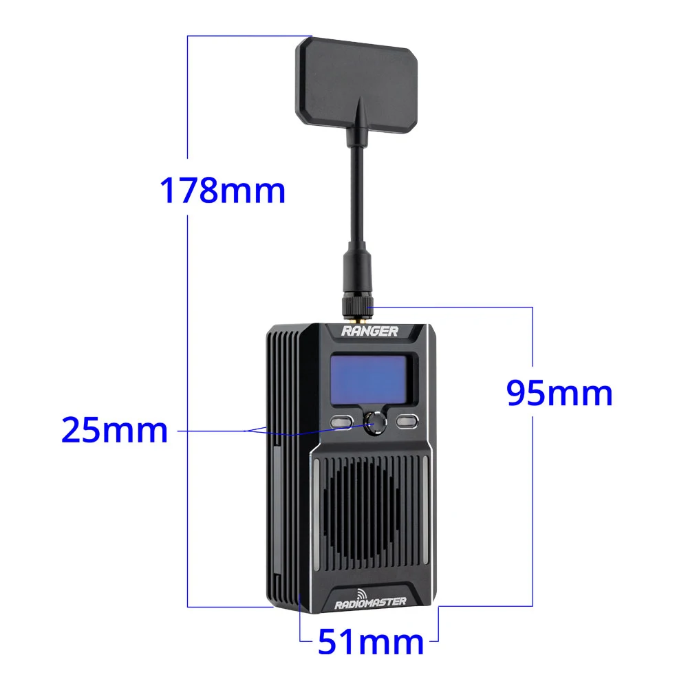 RadioMaster Ranger 2.4GHz ELRS Module OLED Display Wifi and Bluetooth Support High-efficiency Cooling System thumbnail 5