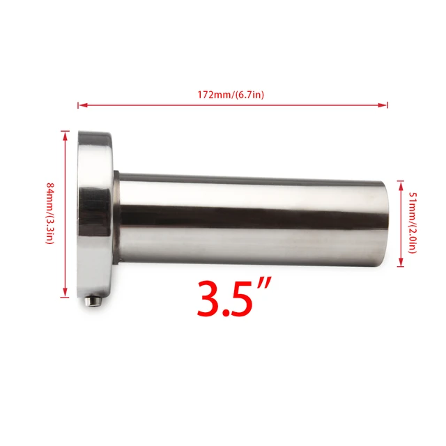 Silencieux Inox Universel Rond 76mm