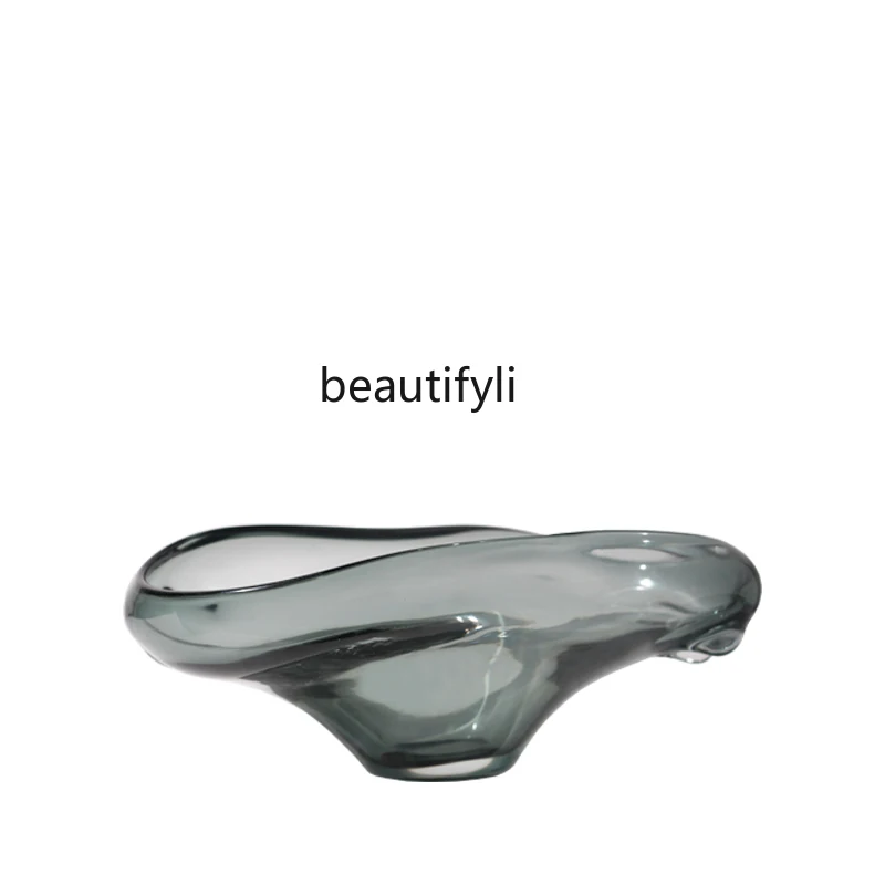 

LBX простой современный стеклянный фруктовый декор большая цветная глазурованная раковина для фруктов журнальный столик для гостиной настольное мягкое украшение