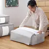 Non-Woven Clothes Quilt Storage Bag Dust-Proof Sweater Blanket Organizer Box Foldable Sorting Pouche Home Storage Large Capacity 2