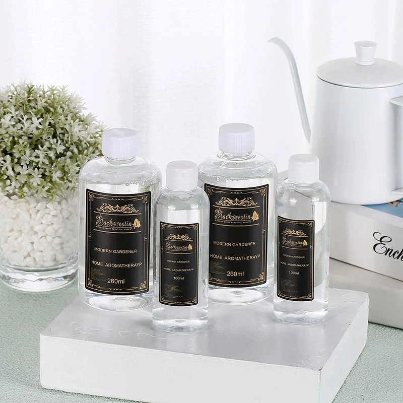 100/260ml Reed Diffuser Refill Long-Lasting Air Freshener Essential Oil Aroma Diffuser for Hotel Home Office Decor DIY Perfume