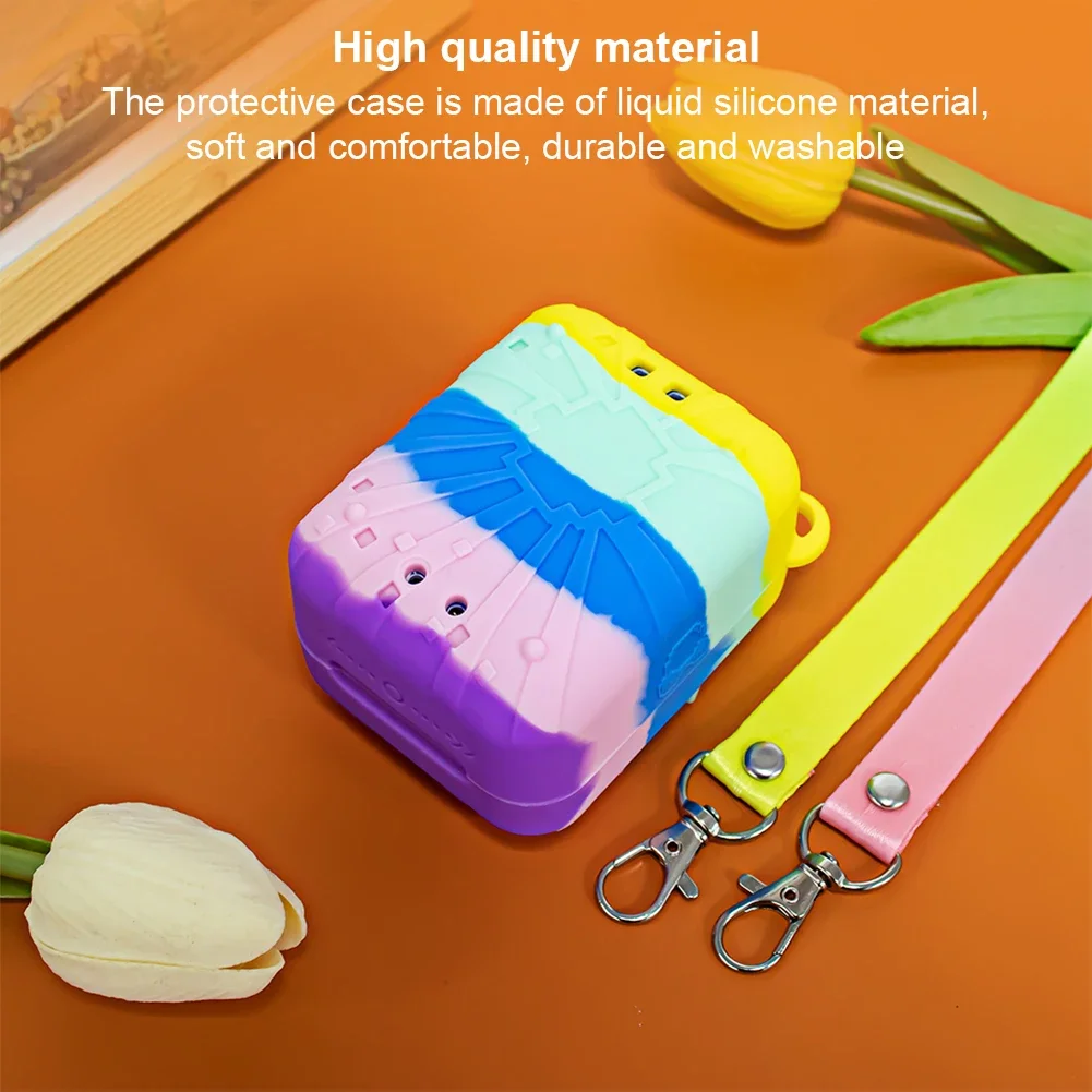 Silicone Cover Case Washable Protective Skin Sleeve with Lanyard Wateproof Protective Cover For Bitzee Magicals Interactive Toy