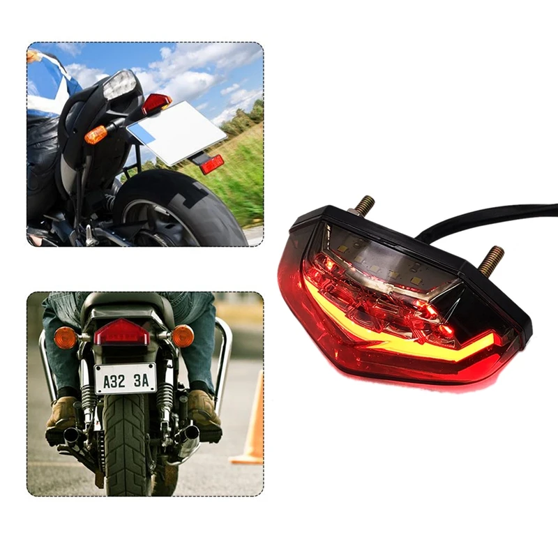 

Universal 12V DC LED Brake Stop Tail Light Signal Indicators Motorcycle Motorbike Bike Rear Brake Light