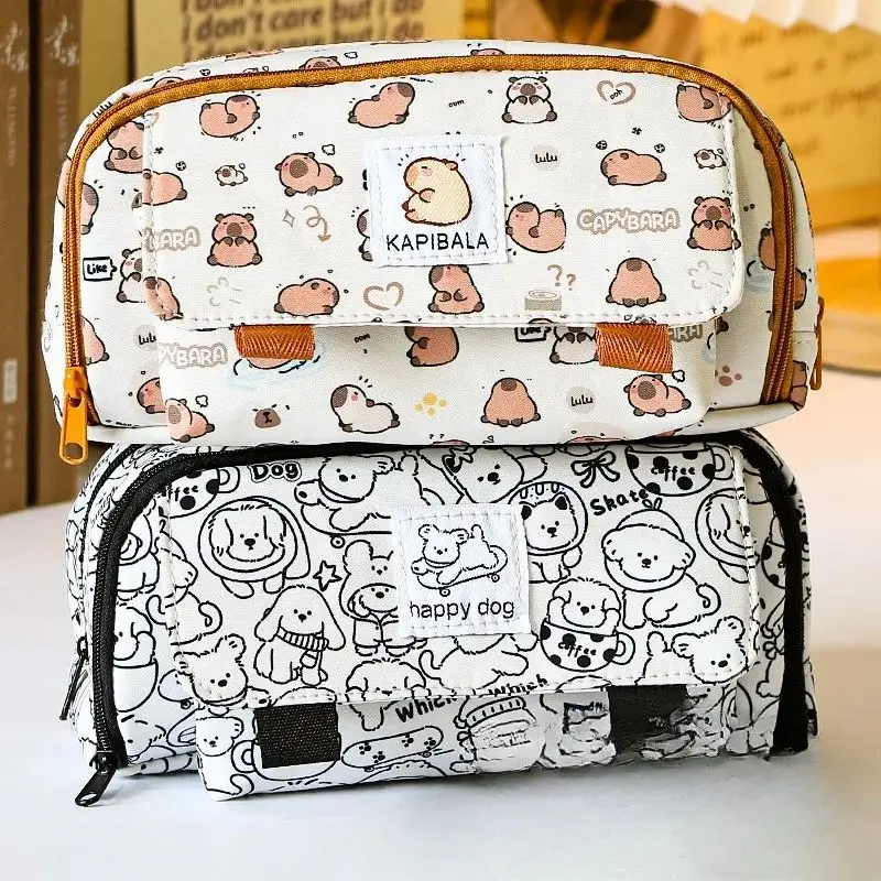 Piglet Printing Pen Case Large Capacity Organizer Storage Bag for Stationery Supplies Bag Organizer pencil case,bag organizer,pen pouch