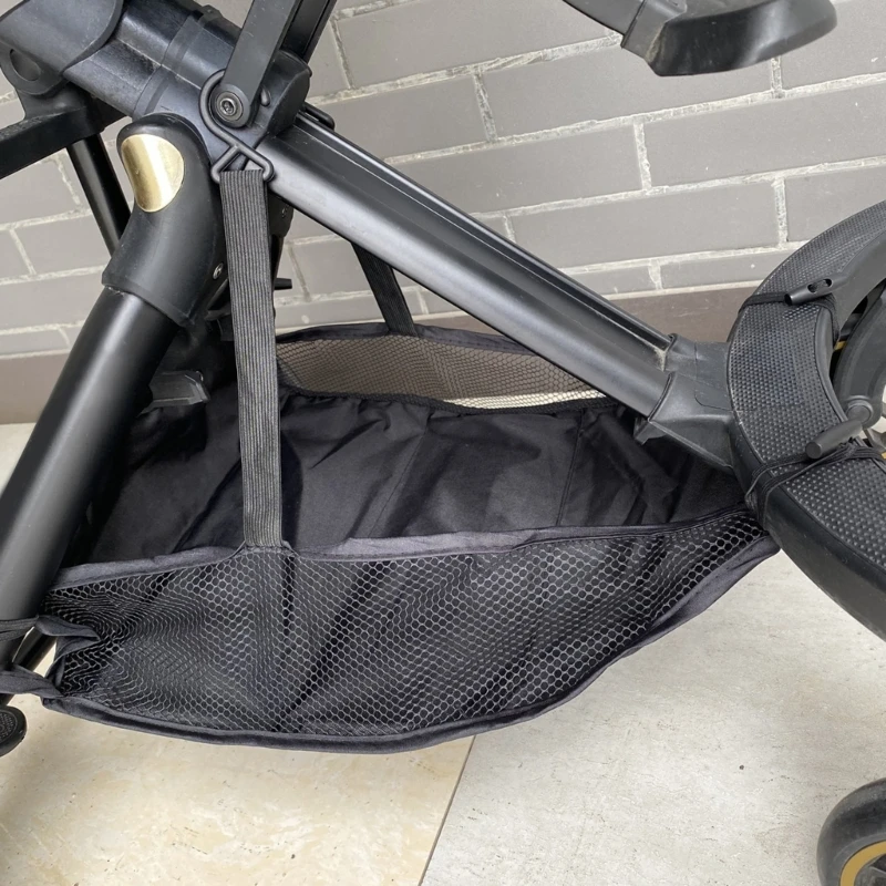 Organizer Per Passeggino Universale - Borsa Appenda Con Tasche Per Biberon, Pannolini E Accessori Baby, Nero - Foto 3
