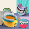 Baby Toilet Portable Travel Baby Potty Foldable Kids Potty Training Seat Easy to Clean With Storage Bag and 20 Garbage Bags 1