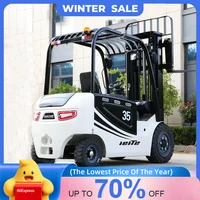 customized Electric Forklift 2 Ton 2.5 Ton Factory Price 3 Ton 4 Wheel Small Warehouse Forklift Cheap Electric Forklift 4 Ton 1