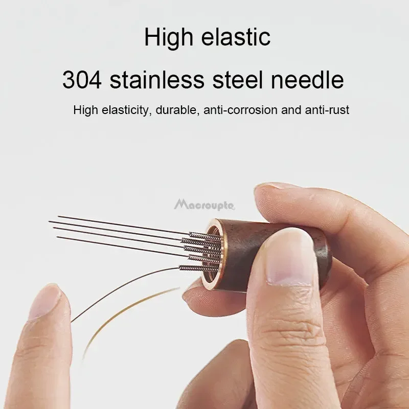 Description Picture 3 of itemStainless Steel Coffee Powder Tamper Espresso Powder Stirrer Distributor Leveler WDT Tools Cafe Stirring Barista Accessories