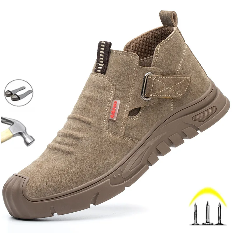 

Men Shoes Anti-puncture Working Shoes for Men Sock Shoes Work Sneakers Men Indestructible Steel Toe Work Shoes Safety Boot