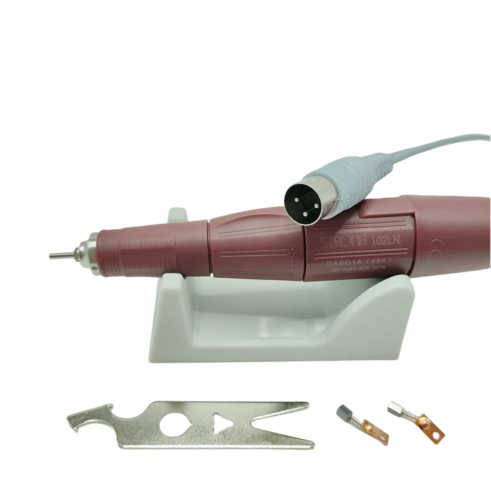STRONG 210 45000RPM Micromotor Polish Nail Drill Pen Machine 102LN Handpiece Electric Milling Manicure Machine Handle Nail Tool 4