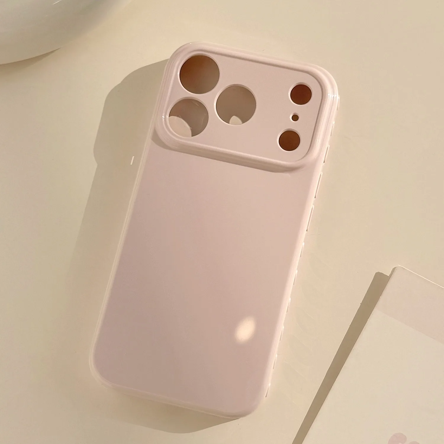 Minimalist Solid Color Soft Phone Case - Macaron Collection