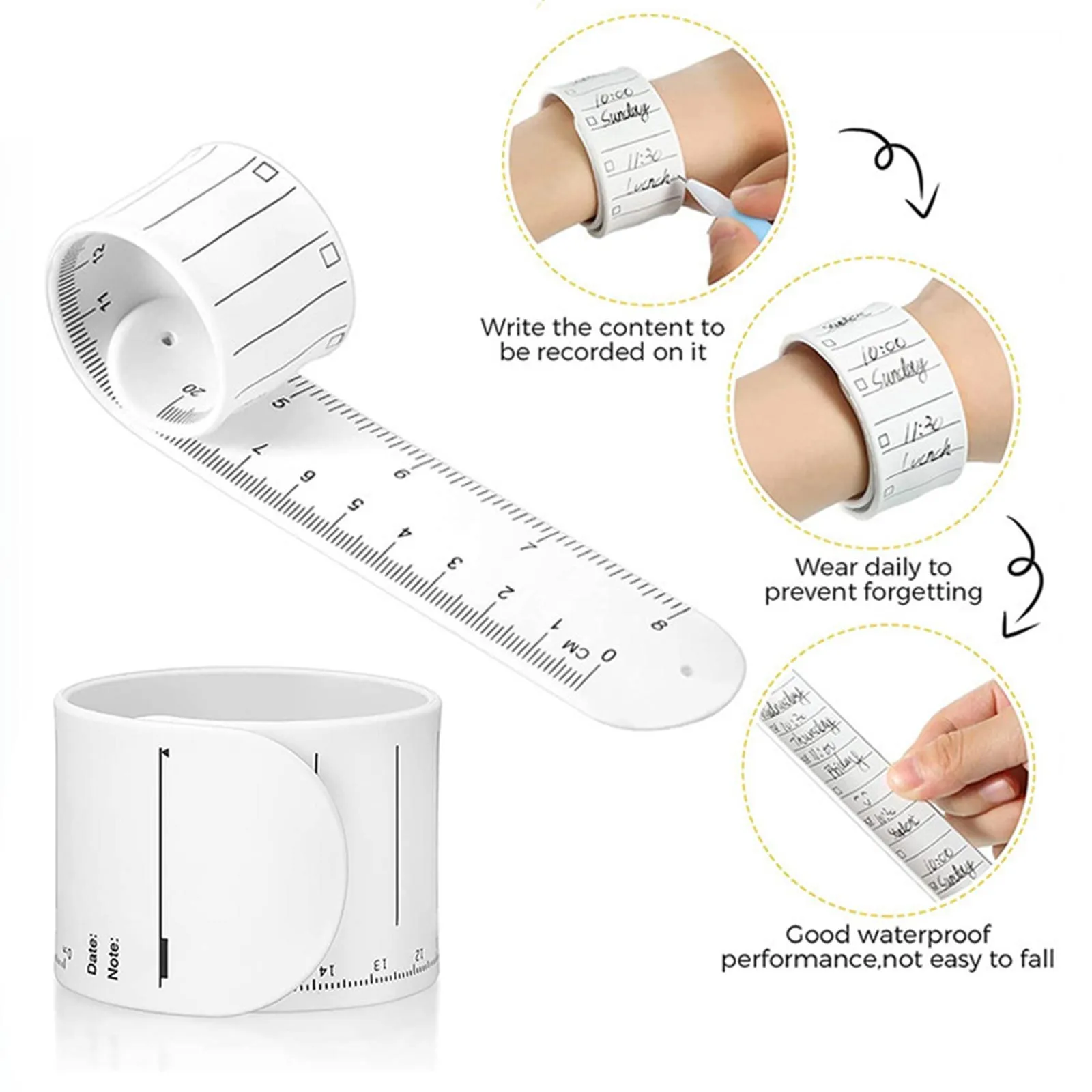 Silicone Snap Ring To Do List Memo Bracelet Jo Do List Erasable Memo Arts And Crafts For Kids Ages 8-12 Girls Drawing silicone do list bracelet