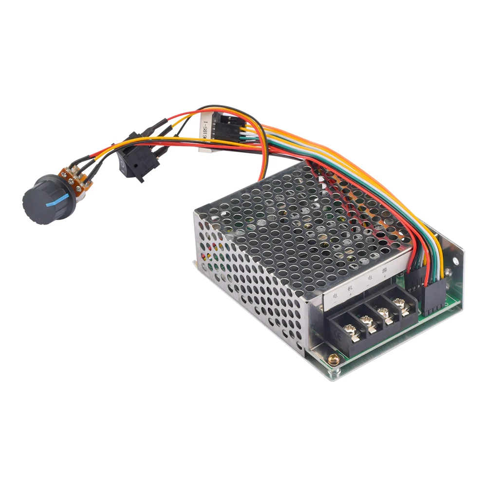 New 40A Digital Display Two-way DC Motor Speed Controller 0- Adjustable DC 10V-55V PWM 12V 24V 48V 2000W MAX 60A Reversible