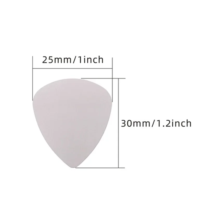 10pcs/Lot Thickness 0.3mm Guitar Picks Stainless Steel Metal