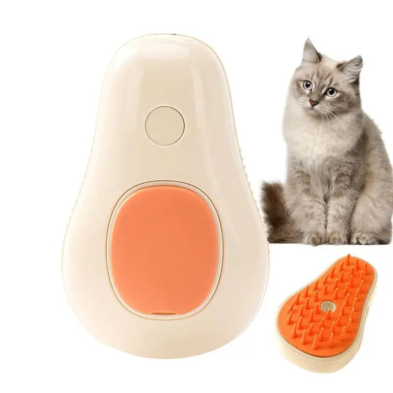 

Щетка с распылителем для кошек и кошек, милый массажер в форме авокадо, удаление шерсти, щетка для груминга кошек, товары для ухода за собаками